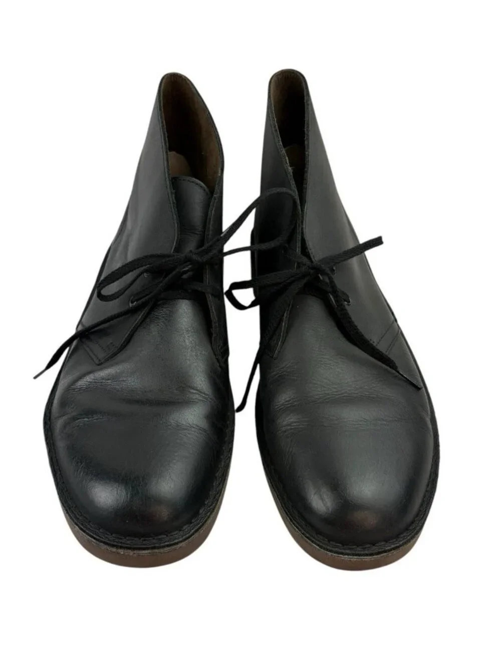 Clark's Bushacre 2 Deseret Chukka Boots Mens 11 Black Leather Comfort Casual